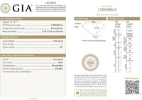 GIA Certified 0.90 Ct Emerald cut J SI1 Loose Diamond