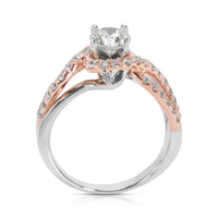 Kay Jewelers Diamond Engagement Ring in Two Toned Gold 1.00 ctw