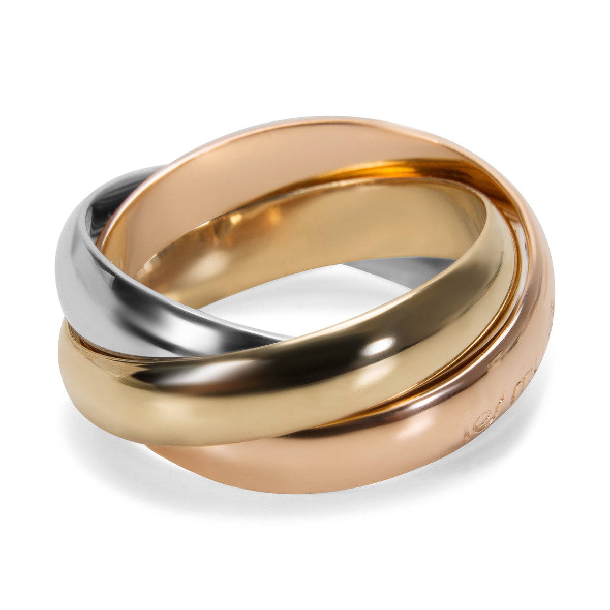 Cartier Les Must de Cartier Trinity Ring in 18K Yellow, White & Rose Gold