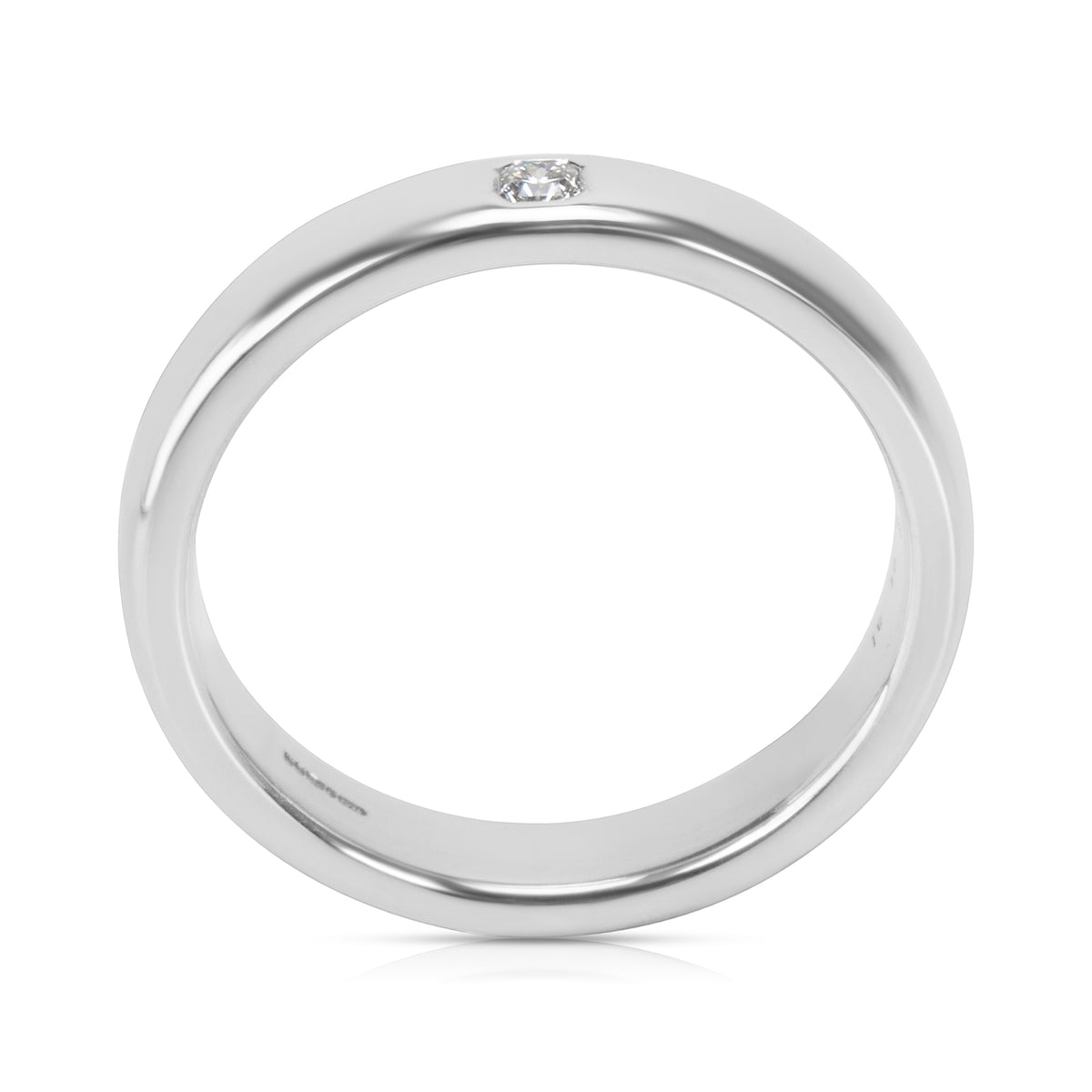 Tiffany & Co. Platinum Classic Lucida Wedding Ring in Platinum 0.03 ctw