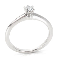 Tiffany & Co. Diamond Engagement Ring in Platinum GIA Certified 0.23 G VVS1