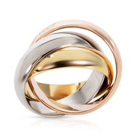 Cartier Trinity Large Model Ring in 18K Yellow, White & Rose Gold (Size 48)