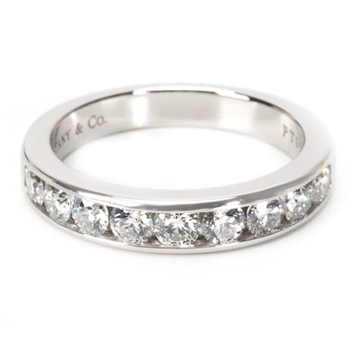 Tiffany Channel Diamond Wedding Band in Platinum 0.81 ctw