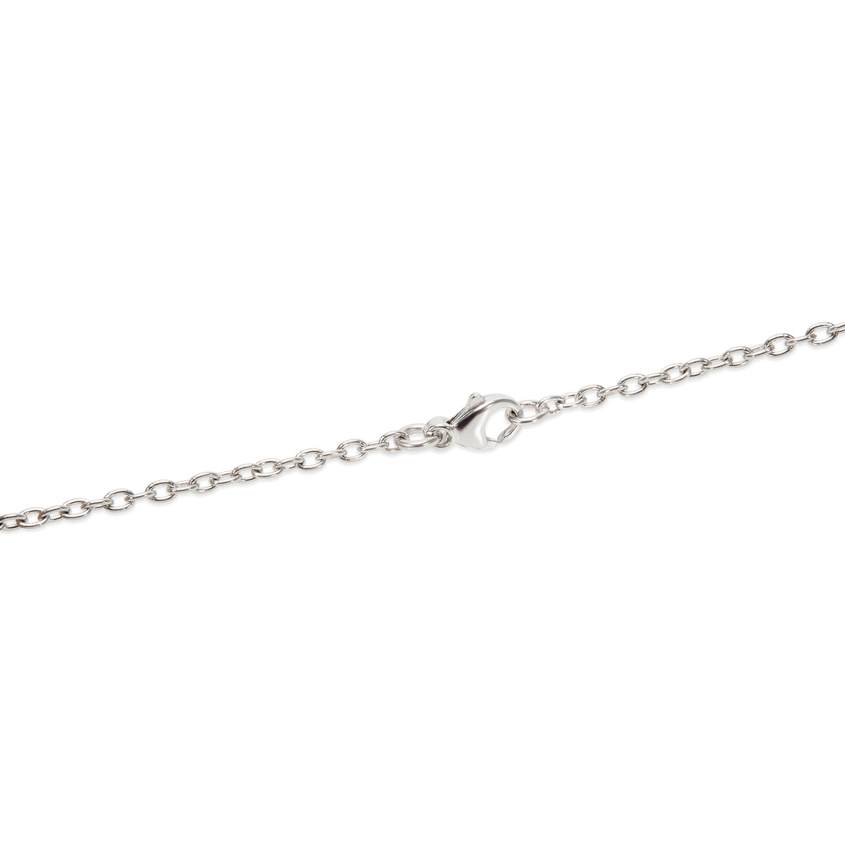 Tiffany & Co Heart Lock Key Charm Diamond Necklace in Platinum