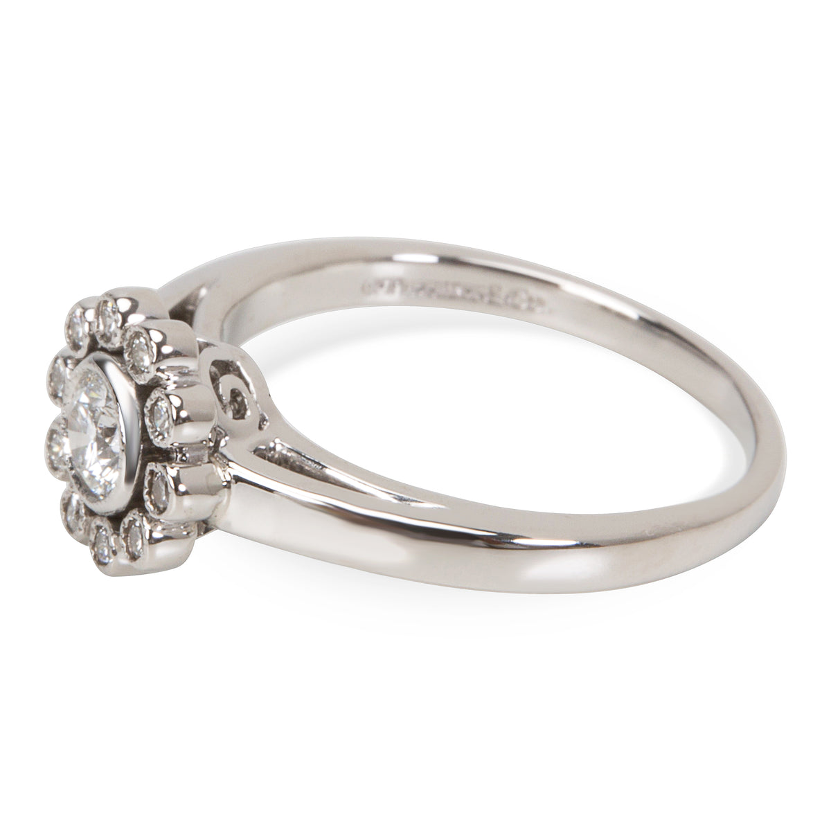 Tiffany & Co. Enchant Diamond Flower Ring in Platinum, 0.35 Ctw