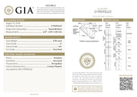 GIA Certified 0.90 Ct Round cut H VS1 Loose Diamond