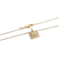 GIA Certified Diamond Necklace in 14K Yellow Gold W-X VS2 1.38 CTW