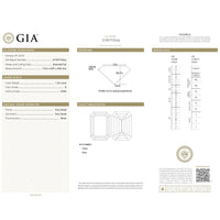 GIA Certified 1.34 Ct Emerald cut G VVS2 Loose Diamond