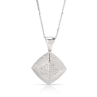 BVLGARI Piramide Diamond Pendant in 18K White Gold