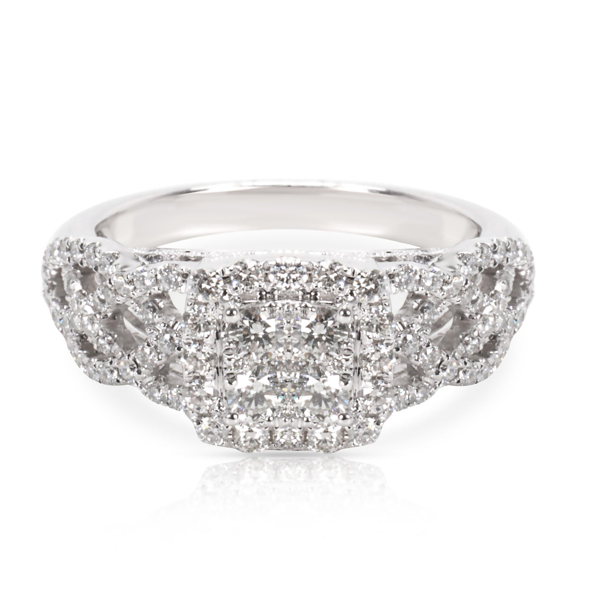 Diamond Engagement Ring in 14K White Gold (1.15 CTW)