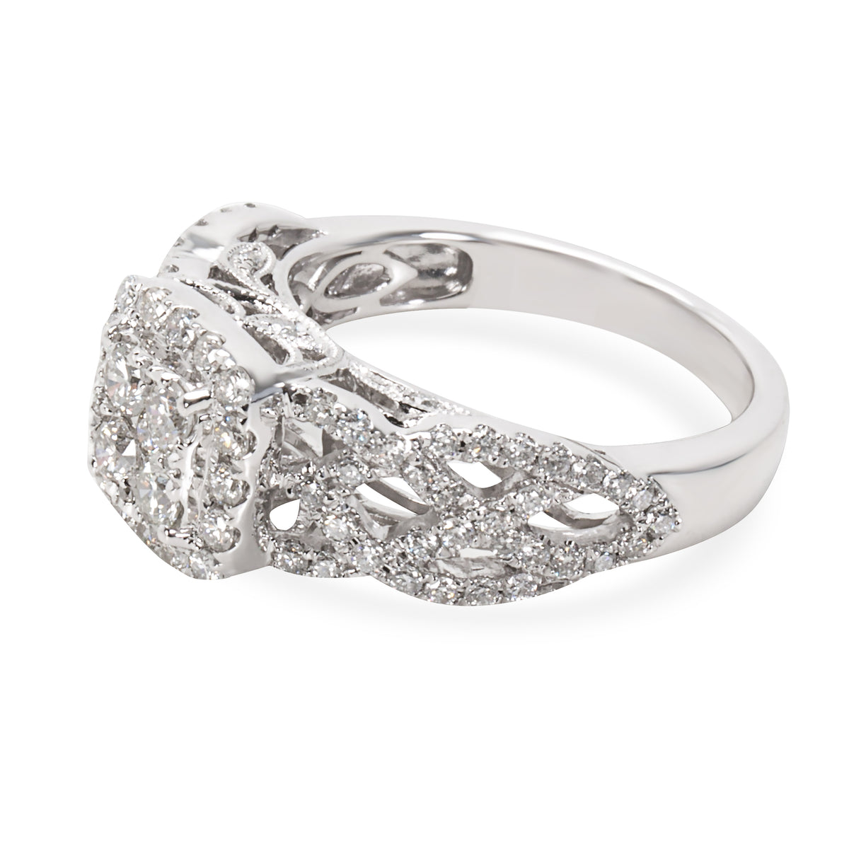 Diamond Engagement Ring in 14K White Gold (1.15 CTW)