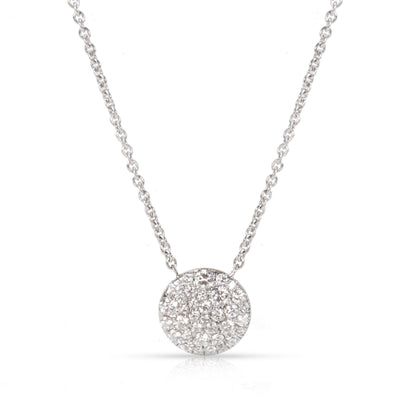 Tiffany & Co. Pave Round Diamond Pendant in 18K White Gold (1/2 CTW)