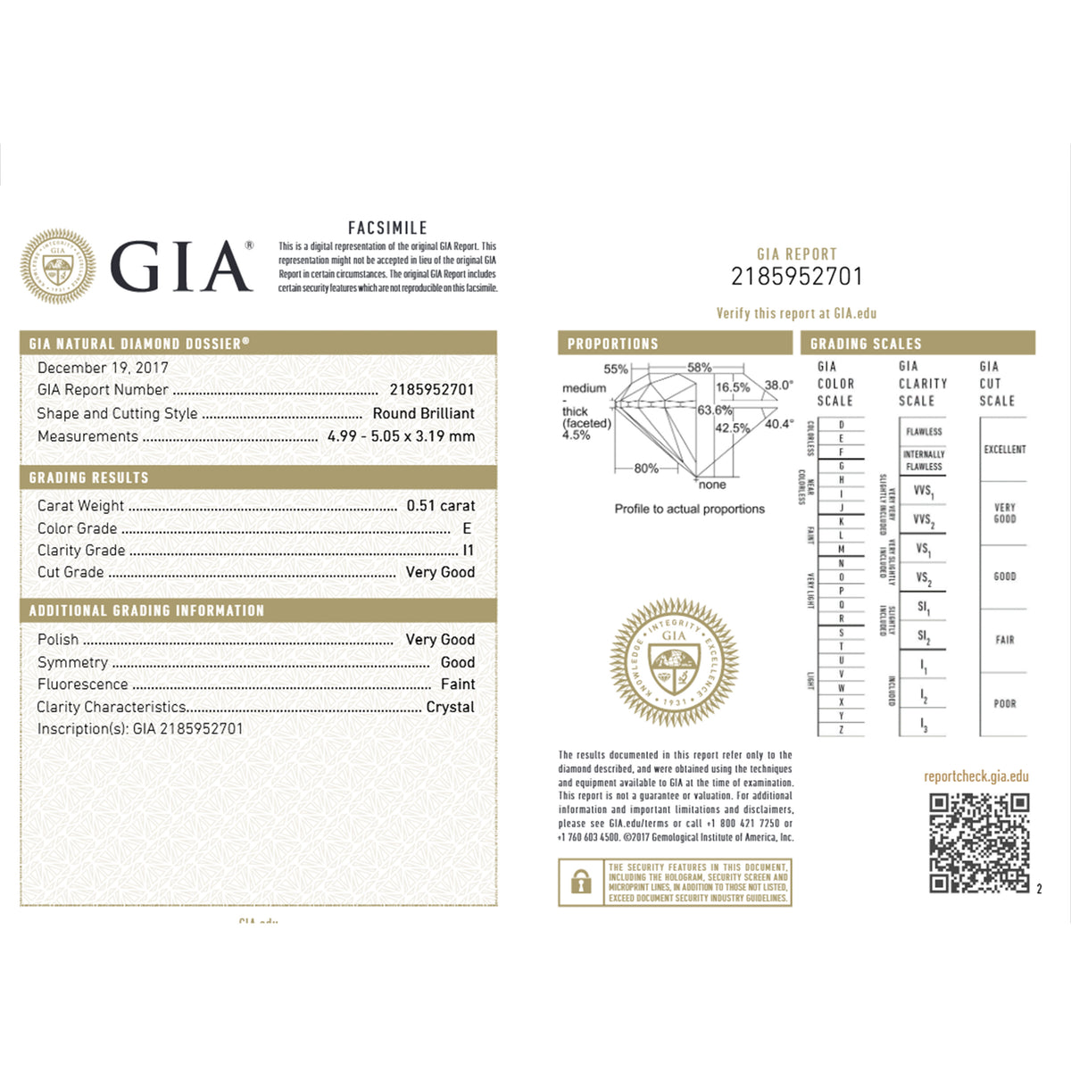 GIA Certified Diamond Stud Earrings in 14K White Gold (1.01 ctw E/I1)