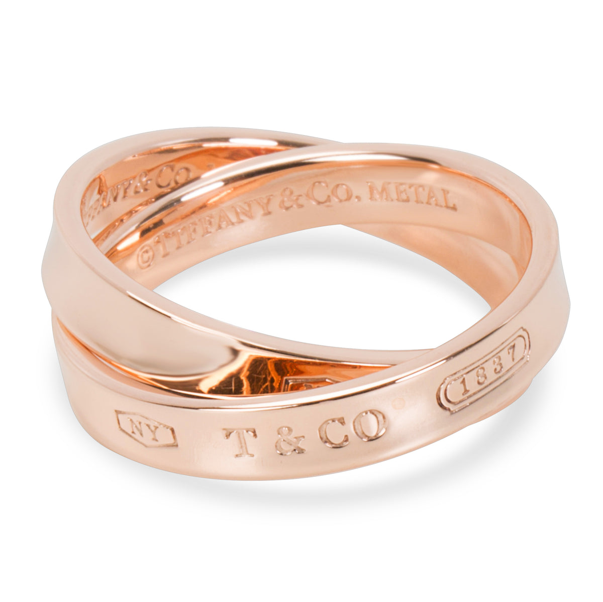 Tiffany & Co. 1837 Rubedo Interlocking Circles Ring in 8K Rose Gold