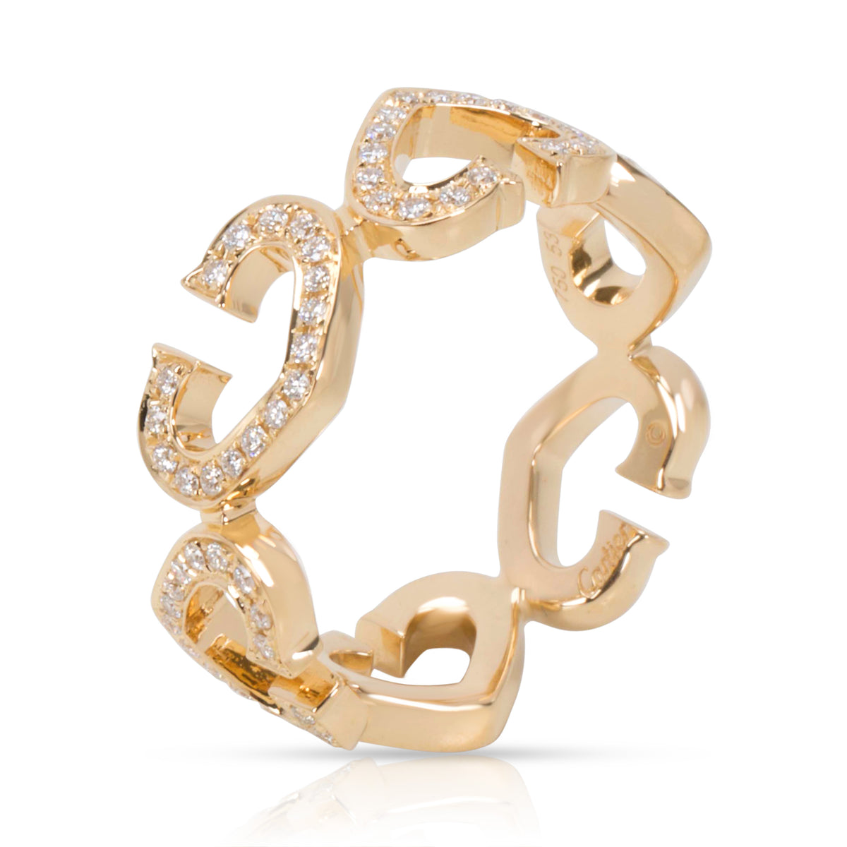 Cartier C Hearts of Cartier Diamond Ring in 18K Yellow Gold, 0.50 Ctw