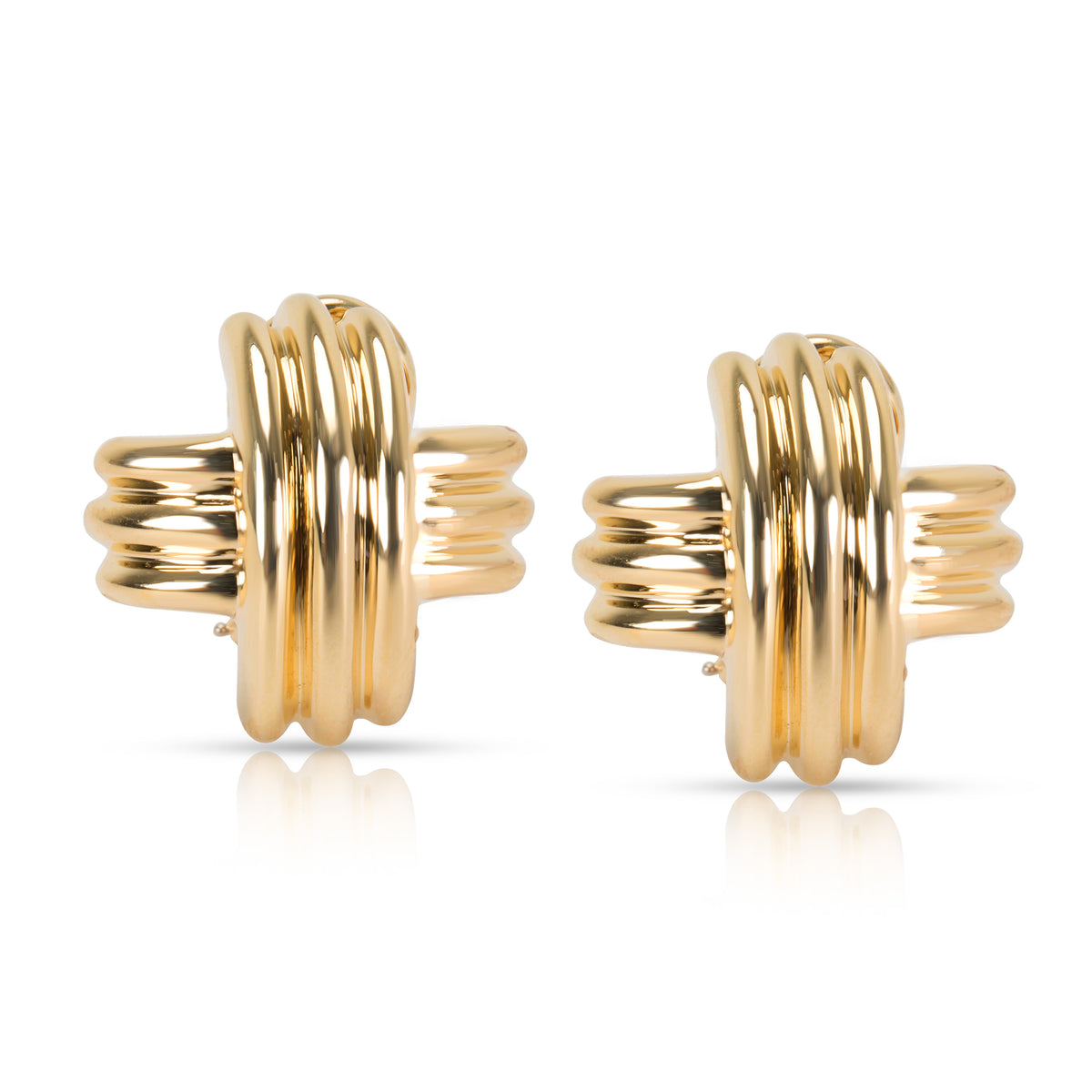 Tiffany & Co. X Earrings in 18K Yellow Gold