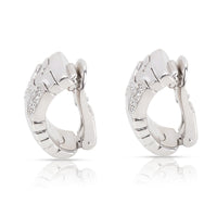 Bvlgari Parentesi Diamond Earrings in 18K White Gold 0.5 CTW