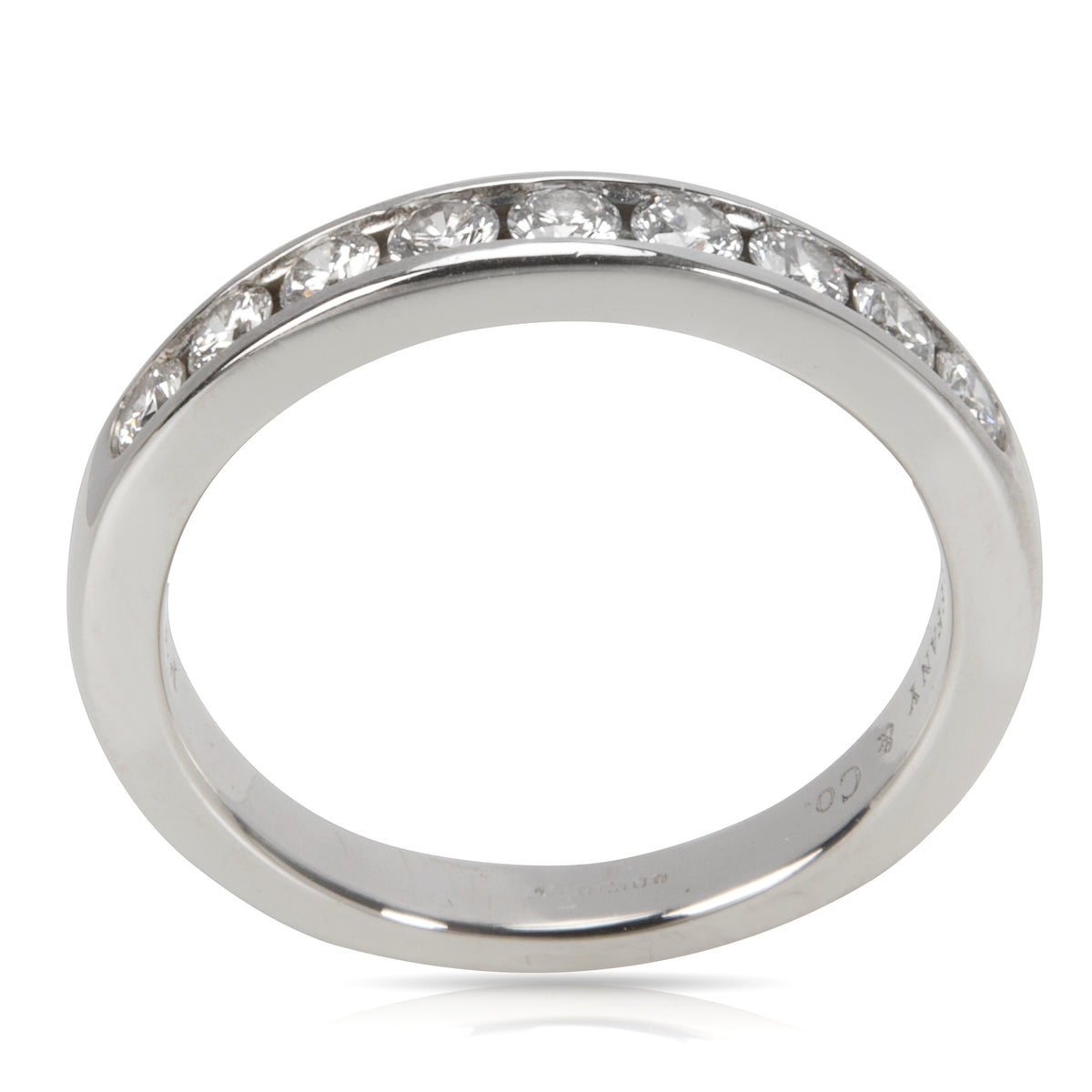 Tiffany & Co. 9 Stone Diamond Wedding Band in  Platinum 0.45 CTW