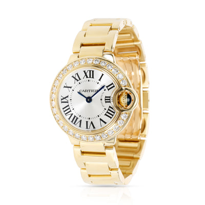 Unworn Cartier Ballon Bleu WE9001Z3 Women's Watch in 18kt Yellow Gold
