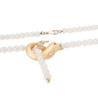 Carrera y Carrera Diamond Textured Dolphin Necklace in 18K Yellow Gold 0.15 CTW