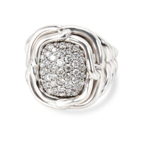 David Yurman Labyrinth Diamond Ring in  Sterling Silver 1 CTW