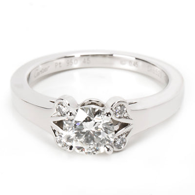 Cartier Ballerine Diamond Engagement Ring in  Platinum GIA H VVS1 0.49 CTW