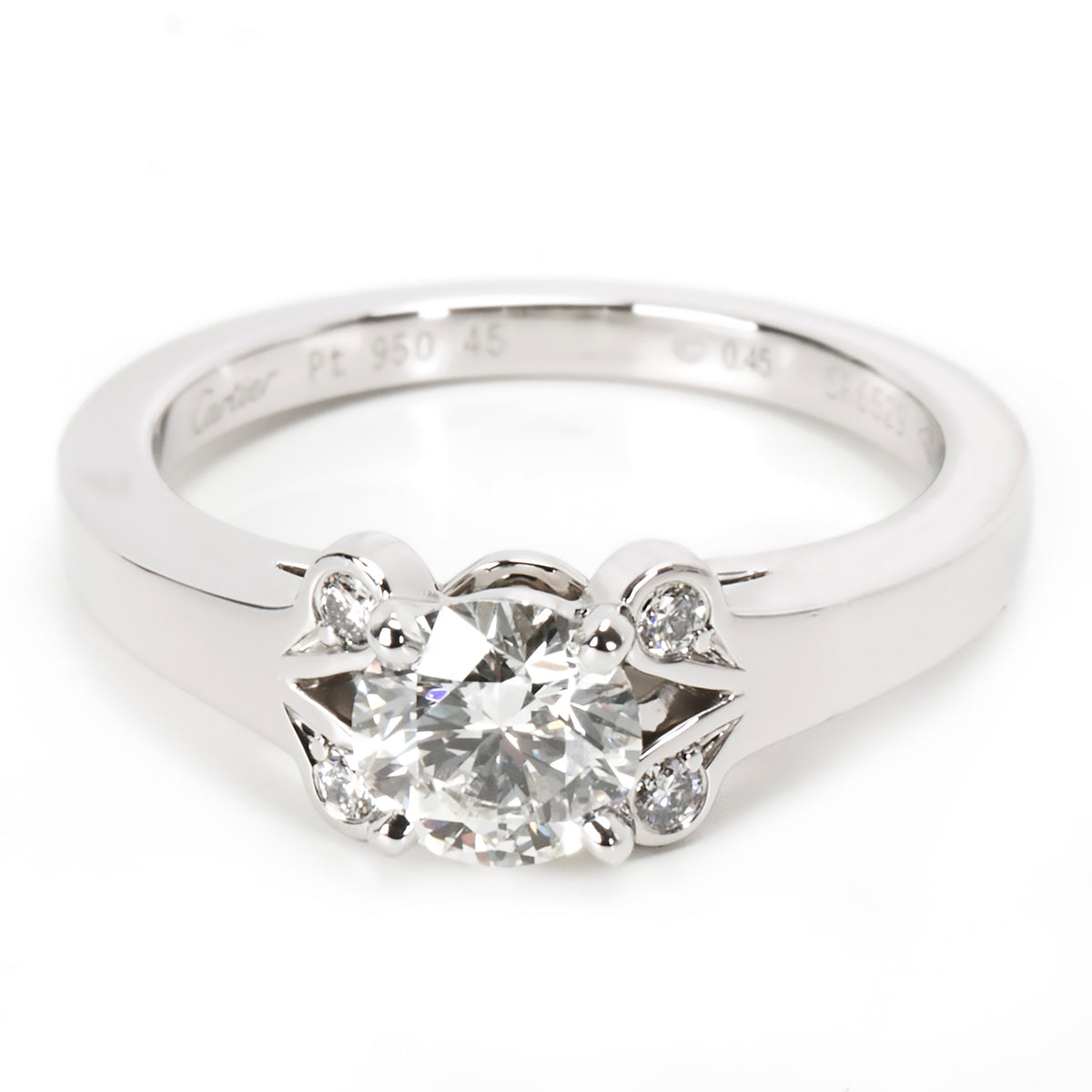 Cartier Ballerine Diamond Engagement Ring in  Platinum GIA H VVS1 0.49 CTW