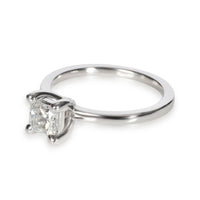 GIA Certified Princess Diamond Engagement Ring in 14KT White Gold J VVS2 0.59 Ct