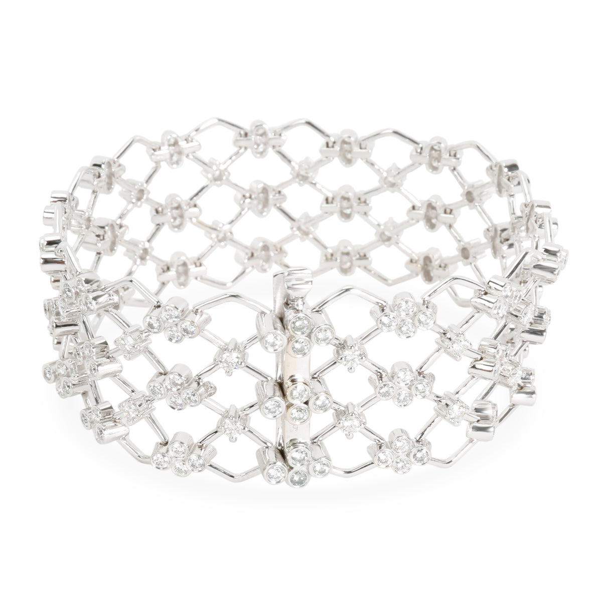 Kwiat Jasmine Diamond Bracelet in 18KT White Gold 5.28 CTW