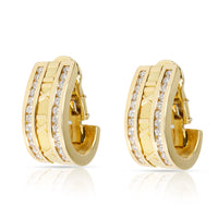 Tiffany & Co. Atlas Numeric Diamond Earrings in 18K Yellow Gold 1.6 CTW