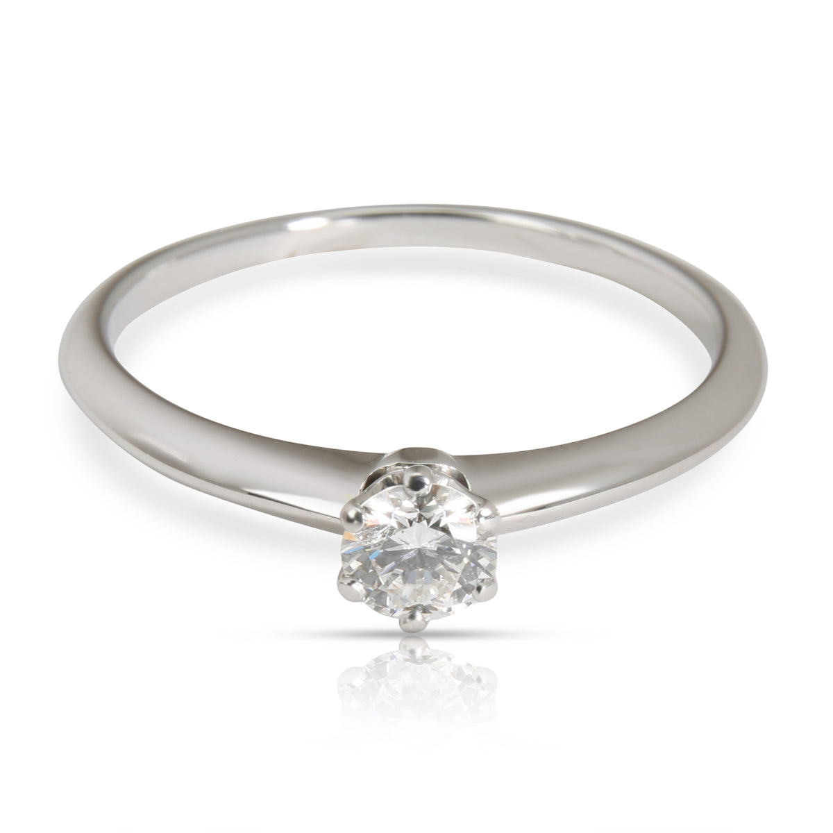 Tiffany & Co. Solitaire Diamond Engagement Ring in Platinum (0.34 ct F/VS2)