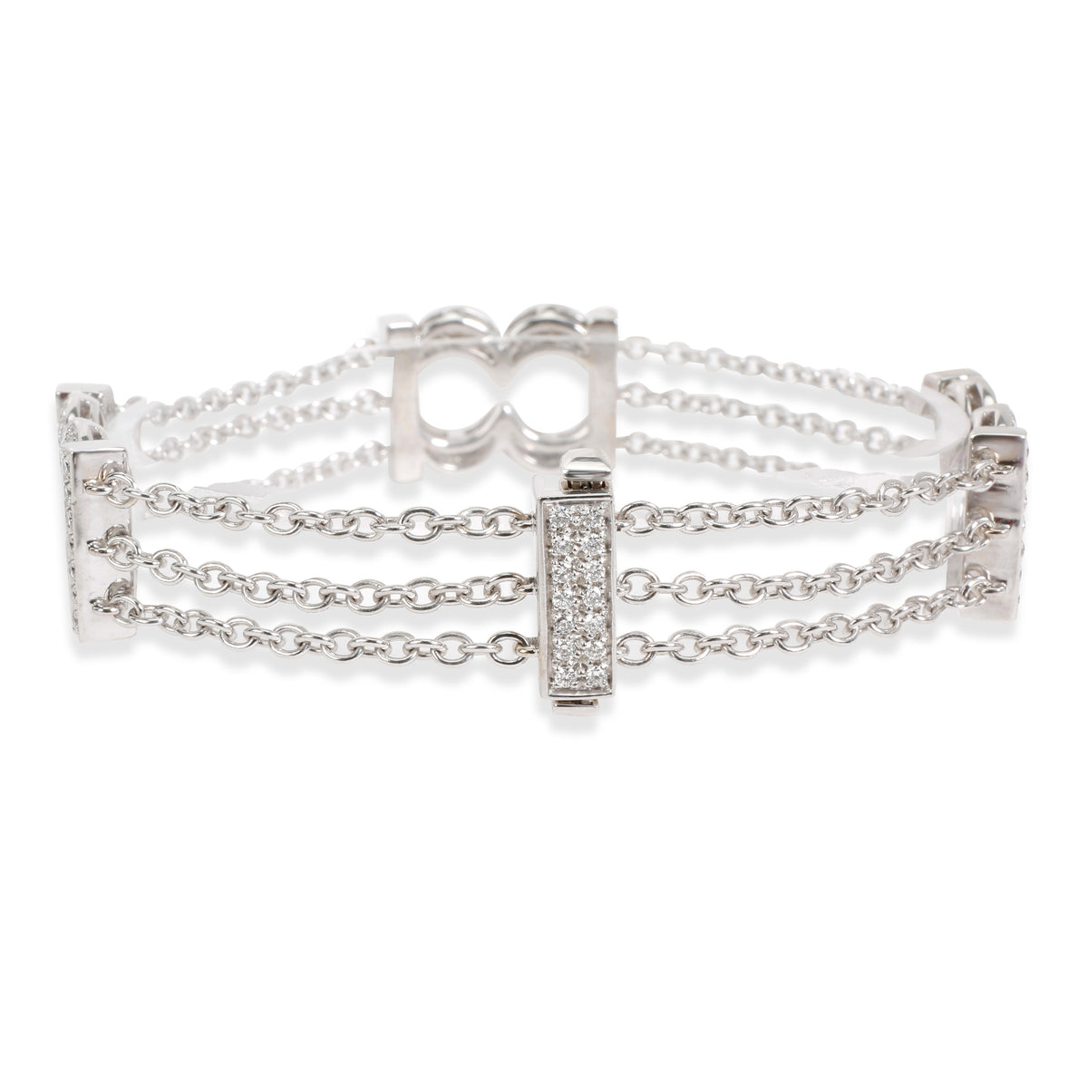 Bedat and Co. Orianne Collins Diamond Bracelet in 18K White Gold 1.5 CTW