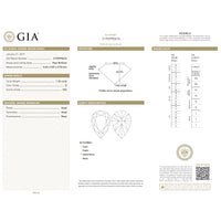 GIA Certified 1.32 Ct Pear cut D VS2 Loose Diamond