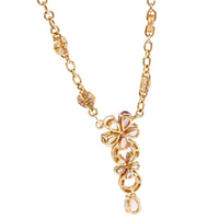 Bulgari Flora Sapphire & Diamond Necklace in 18KT Gold 2.24 CTW