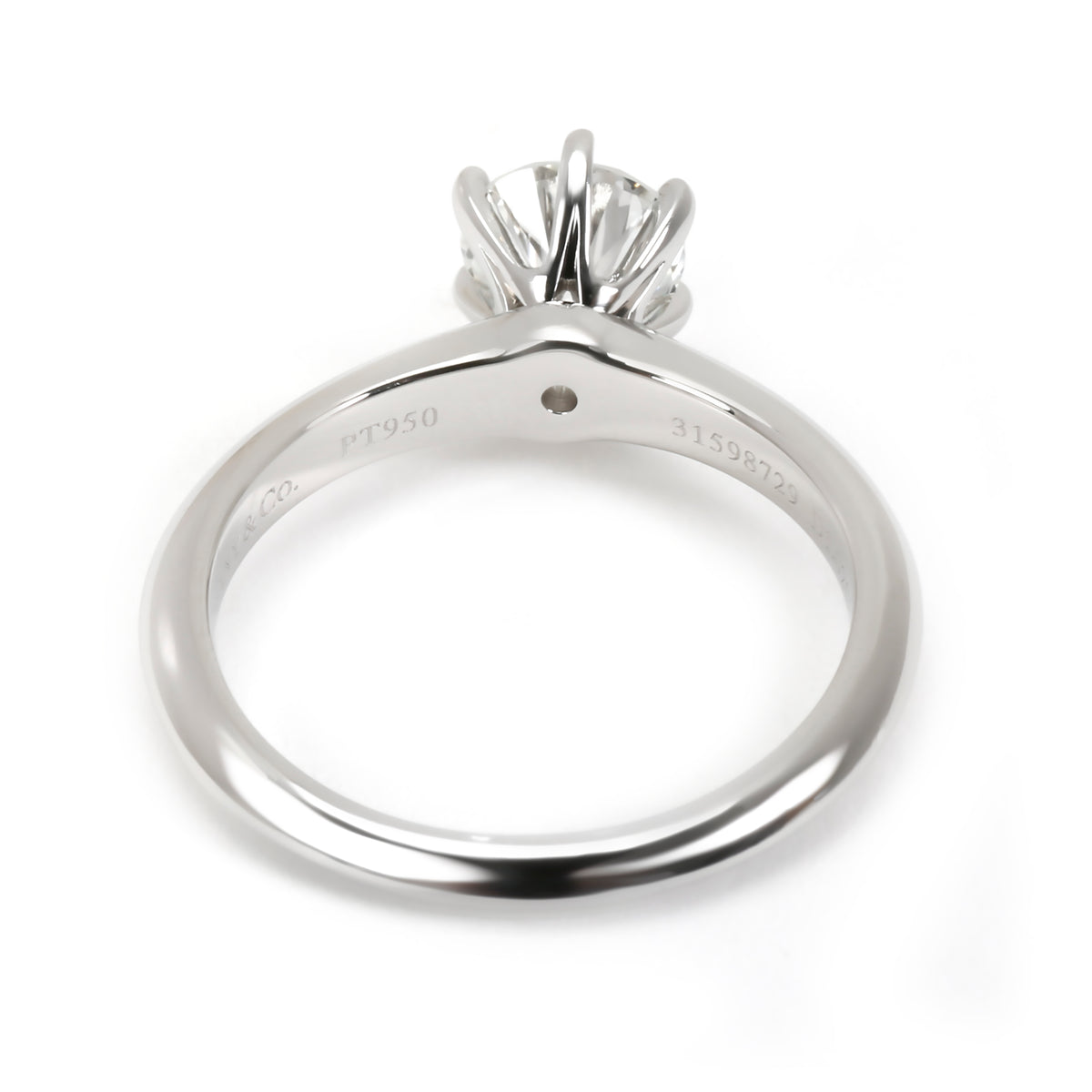 Tiffany & Co. Solitaire Diamond Engagement Ring in Platinum (1.02 ct H/VS1)