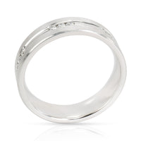 James Allen Platinum 6mm Etched Channel Set Diamond Wedding Ring (0.36ctw)