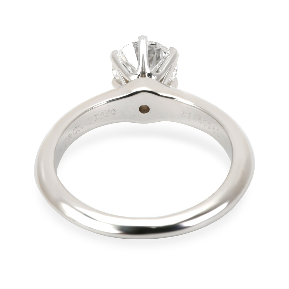 Tiffany & Co. Diamond Engagement Ring in Platinum (0.94 ct F/VS1)