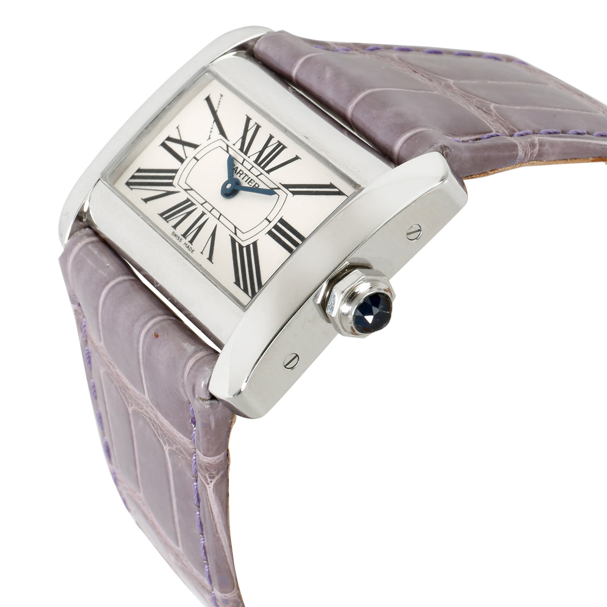 Cartier Divan 2599 Women's Watch in  Stainless Steel