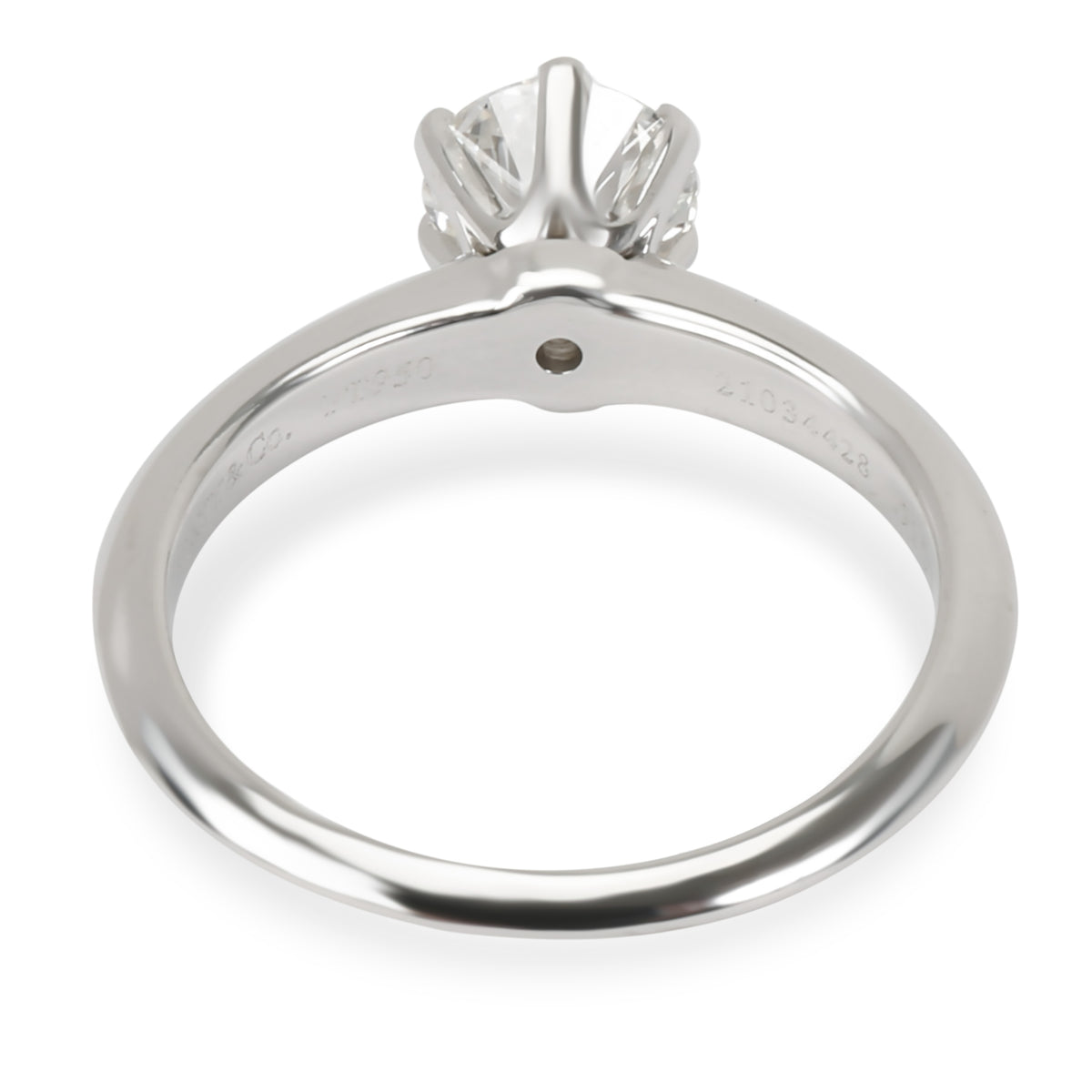 Tiffany & Co. Diamond Engagement Ring in Platinum (0.91 ct F/VS1)