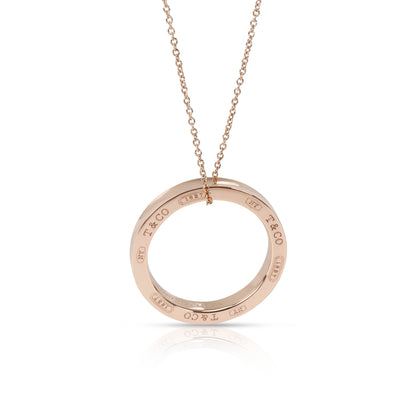 Tiffany & Co. 1837 Circle Pendant on a chain in Rubedo