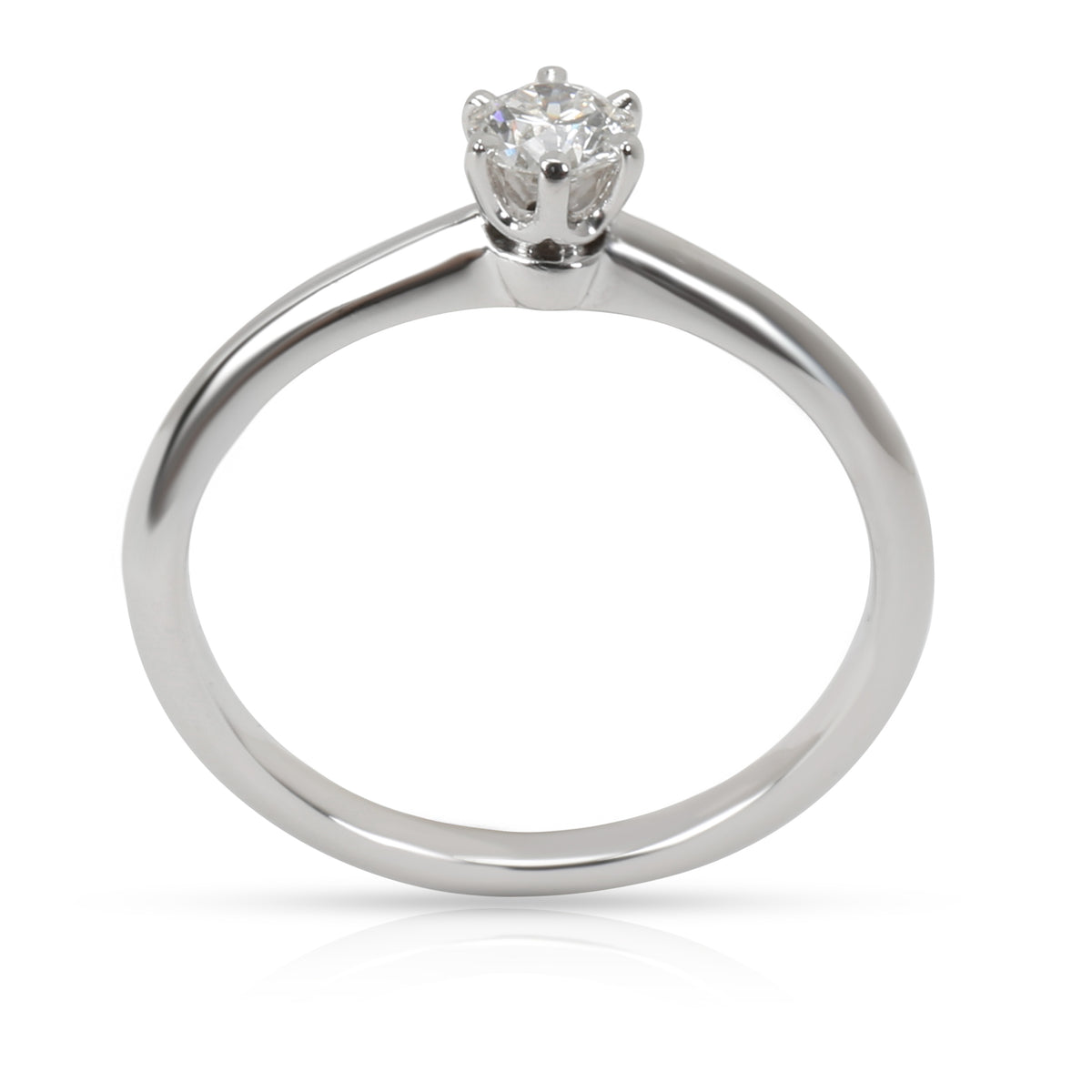 Tiffany & Co. Classic Diamond Solitaire Ring in  Platinum H VS 0.23 CTW