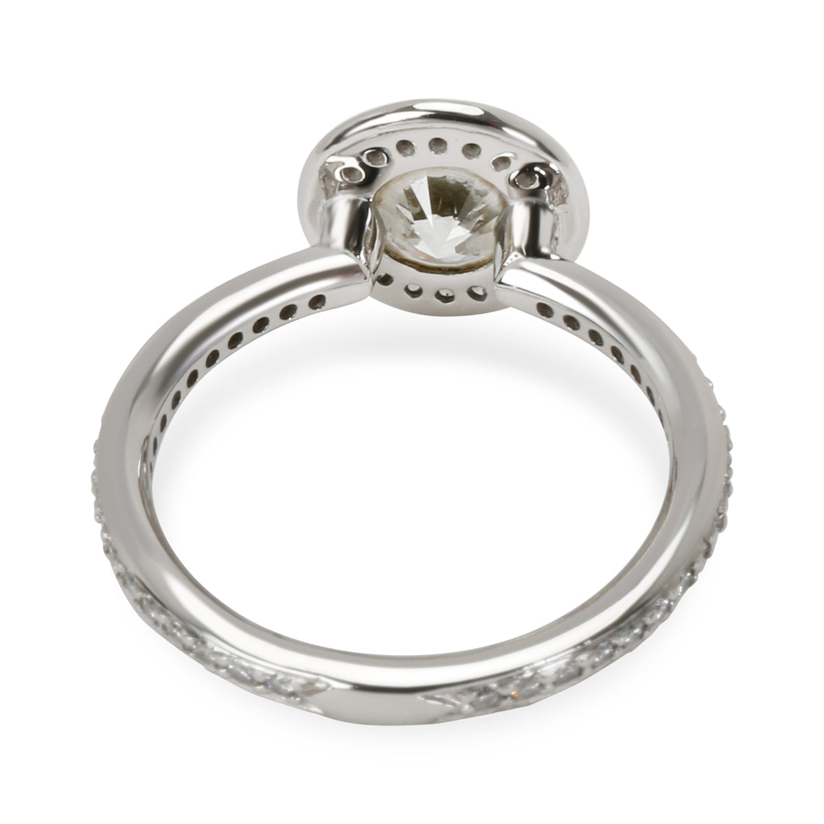 GIA Certified Ritani Diamond Engagement Ring in Platinum H SI1 1.37 CTW