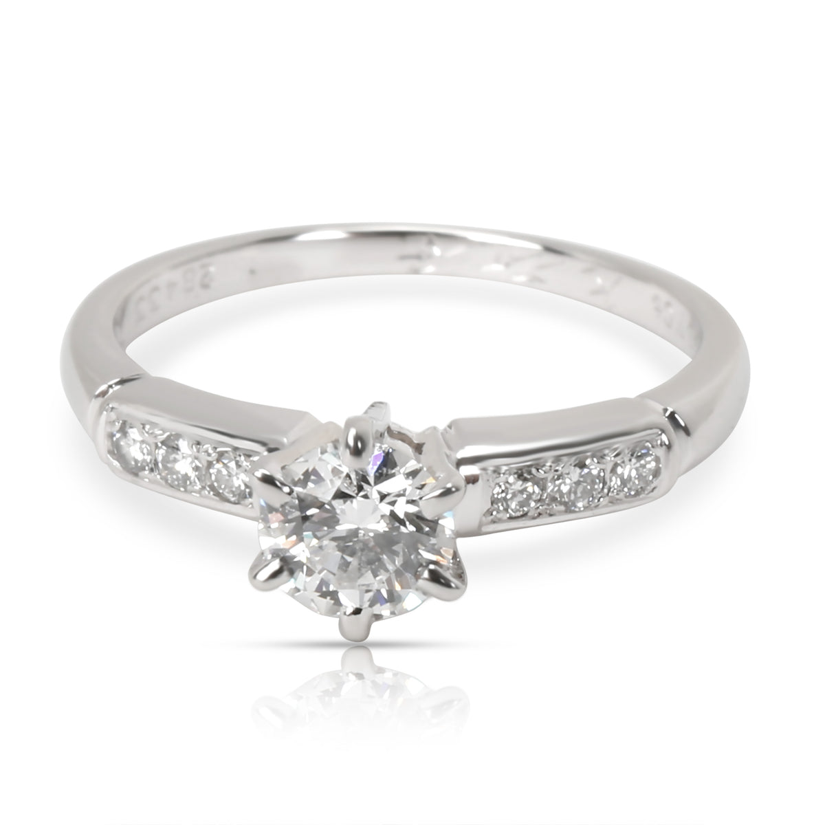 Mikimoto Certified Diamond Engagement Ring in  Platinum D VVS2 0.45 CTW