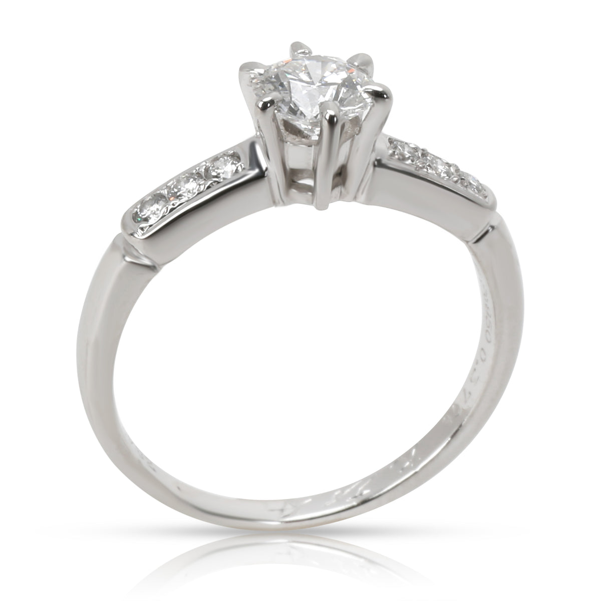 Mikimoto Certified Diamond Engagement Ring in  Platinum D VVS2 0.45 CTW