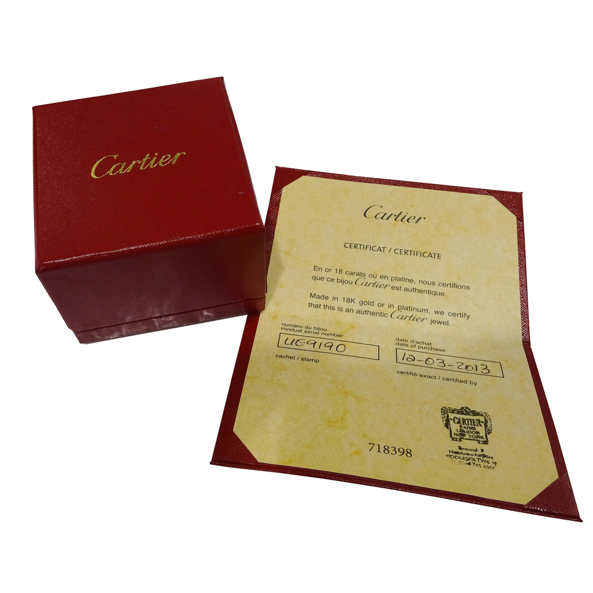 Cartier Trinity Ceramic Ring in 18K White Gold