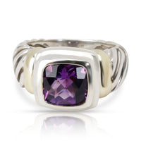 David Yurman Noblesse Ring with Amethyst  in 18K Yellow Gold/Sterling Silver