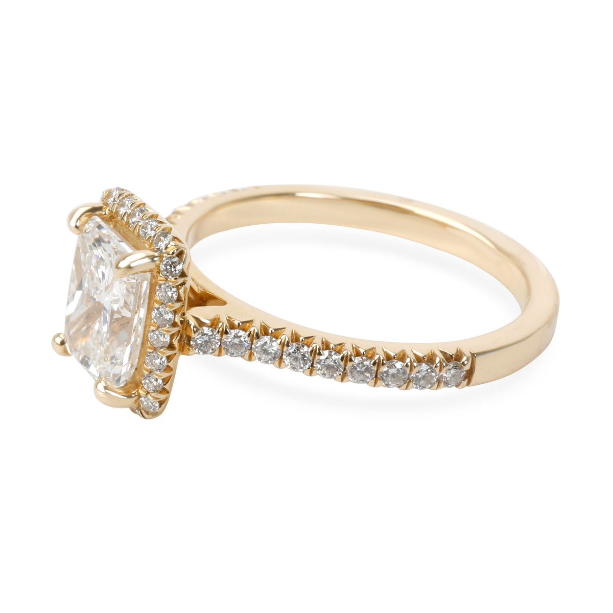 James Allen Radiant Diamond Engagement Ring in 14K Gold GIA E VS2 1.91 CTW