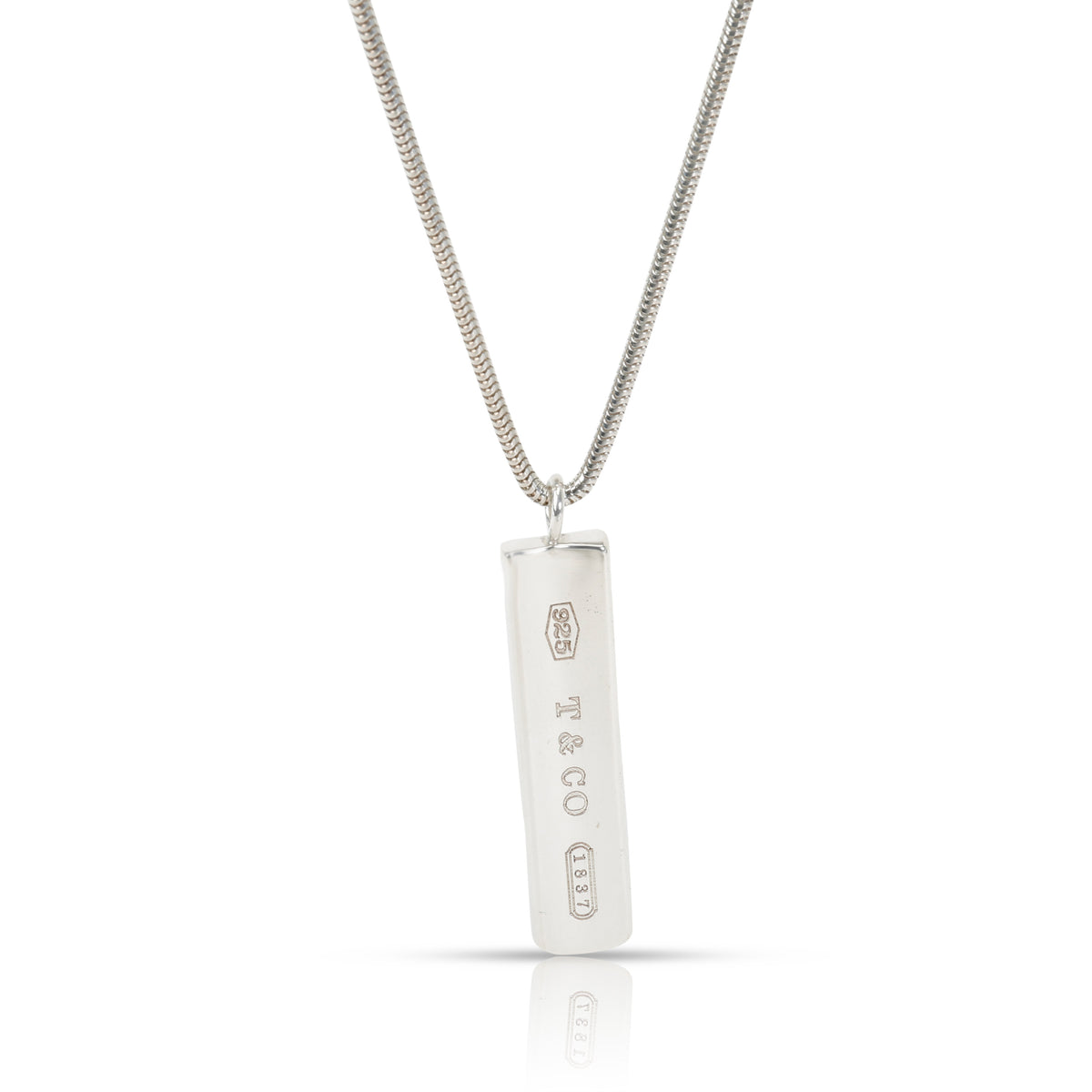 Tiffany and Co Atlas Necklace Stencil Bar Pendant Charm Chain Gift Love 20  Inch T & Co Tiff Co Silver Love Gift 925 Birthday Anniversary - Etsy