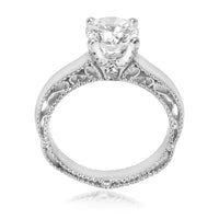 Verragio Surprise Diamond Engagement Ring Setting in 18K White Gold
