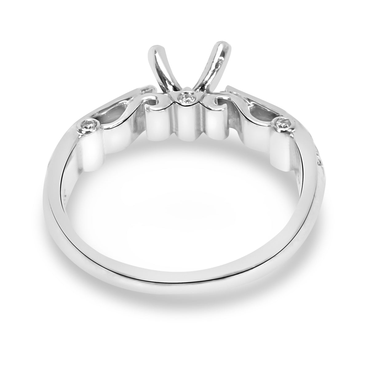 Verragio Diamond Engagement Ring Setting in 18K White Gold